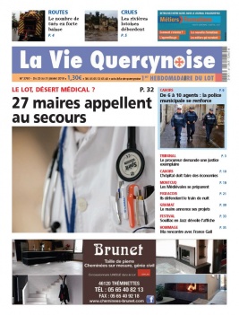 La Vie Quercynoise N°3767 du 25 janvier 2018 à télécharger sur iPad