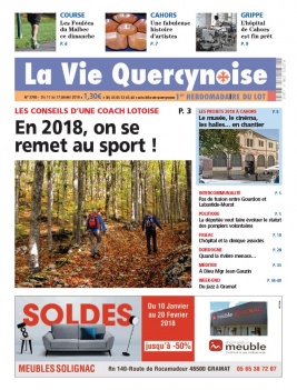 La Vie Quercynoise N°3765 du 11 janvier 2018 à télécharger sur iPad