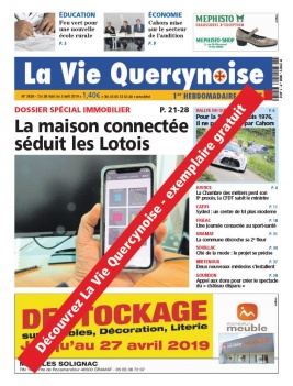La Vie Quercynoise N°3828 du 28 mars 2019 à télécharger sur iPad