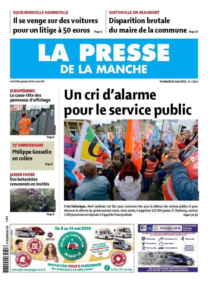 La Presse De La Manche N°22810 Du 10 Mai 2019 à Télécharger Sur Ipad