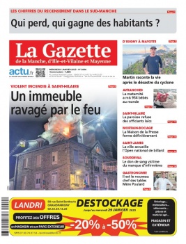 Lisez La Gazette de la Manche - St Hilaire du 08 janvier 2025 sur ePresse.fr