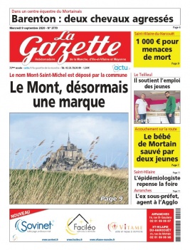 La Gazette de la Manche N°3770 du 09 septembre 2020 à télécharger sur iPad