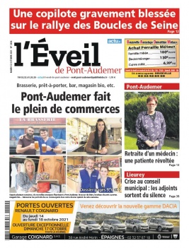 L'Eveil Pont-Audemer N°2434 du 12 octobre 2021 à télécharger sur iPad