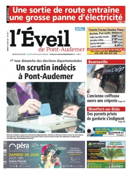 L'Eveil Pont-Audemer N°2417 du 15 juin 2021 à télécharger sur iPad