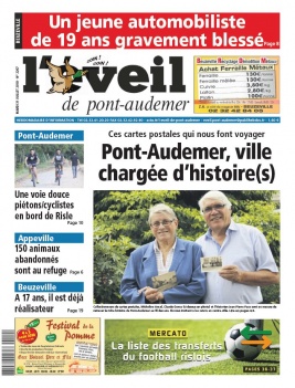L'Eveil Pont-Audemer N°2267 du 31 juillet 2018 à télécharger sur iPad