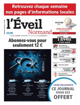 L'Eveil Normand N°2408 du 25 mai 2022 à télécharger sur iPad