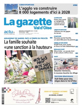 Lisez La Gazette du Val d'Oise du 20 septembre 2023 sur ePresse.fr