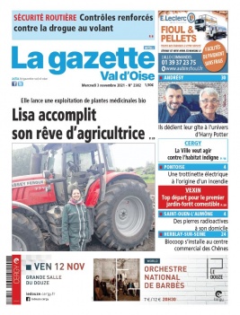La Gazette du Val d'Oise N°2382 du 03 novembre 2021 à télécharger sur iPad