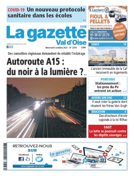 La Gazette du Val d'Oise N°2378 du 06 octobre 2021 à télécharger sur iPad