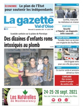La Gazette du Val d'Oise N°2376 du 22 septembre 2021 à télécharger sur iPad