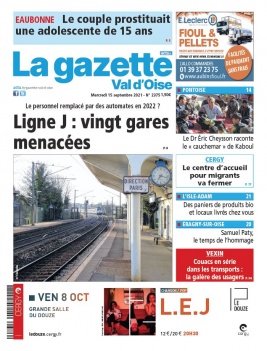 La Gazette du Val d'Oise N°2375 du 15 septembre 2021 à télécharger sur iPad