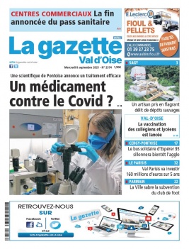 La Gazette du Val d'Oise N°2374 du 08 septembre 2021 à télécharger sur iPad