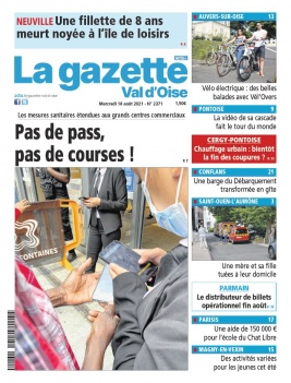 La Gazette du Val d'Oise N°2371 du 18 août 2021 à télécharger sur iPad