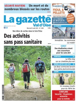 La Gazette du Val d'Oise N°2369 du 04 août 2021 à télécharger sur iPad