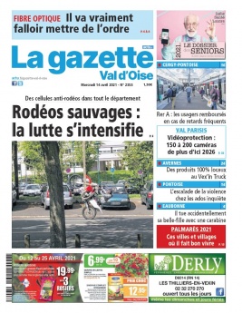 La Gazette du Val d'Oise N°2353 du 14 avril 2021 à télécharger sur iPad