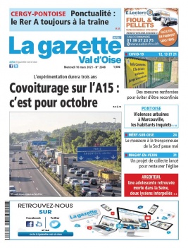 La Gazette du Val d'Oise N°2348 du 10 mars 2021 à télécharger sur iPad