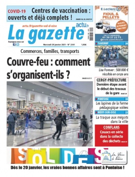 La Gazette du Val d'Oise N°2341 du 20 janvier 2021 à télécharger sur iPad