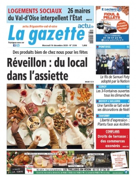 La Gazette du Val d'Oise N°2336 du 16 décembre 2020 à télécharger sur iPad