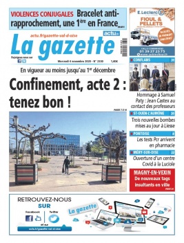 La Gazette du Val d'Oise N°2330 du 04 novembre 2020 à télécharger sur iPad