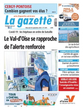 La Gazette du Val d'Oise N°2325 du 30 septembre 2020 à télécharger sur iPad