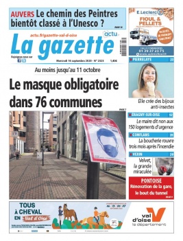 La Gazette du Val d'Oise N°2323 du 16 septembre 2020 à télécharger sur iPad