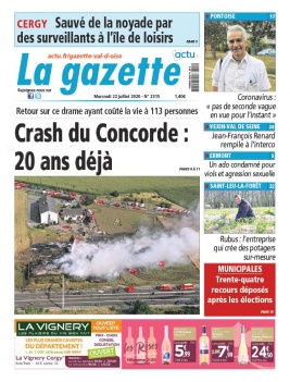 La Gazette du Val d'Oise N°2315 du 22 juillet 2020 à télécharger sur iPad