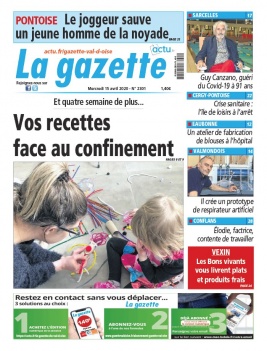 La Gazette du Val d'Oise N°2301 du 15 avril 2020 à télécharger sur iPad