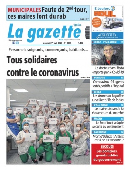 La Gazette du Val d'Oise N°2299 du 01 avril 2020 à télécharger sur iPad