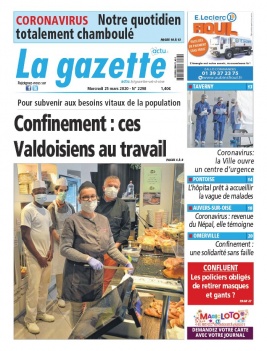 La Gazette du Val d'Oise N°2298 du 25 mars 2020 à télécharger sur iPad