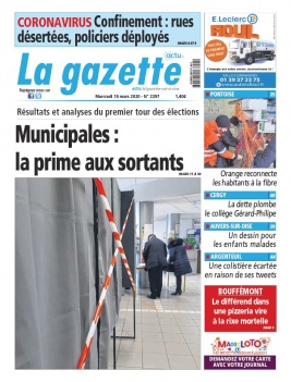 La Gazette du Val d'Oise N°2297 du 18 mars 2020 à télécharger sur iPad