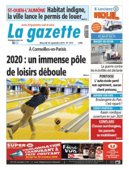 La Gazette du Val d'Oise N°2272 du 25 septembre 2019 à télécharger sur iPad