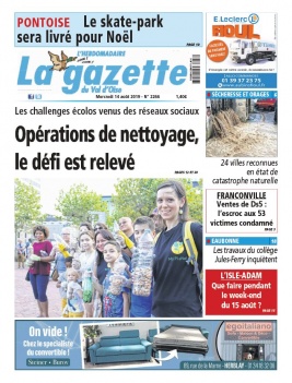 La Gazette du Val d'Oise N°2266 du 14 août 2019 à télécharger sur iPad