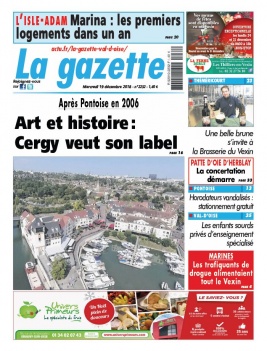 La Gazette du Val d'Oise N°2232 du 19 décembre 2018 à télécharger sur iPad
