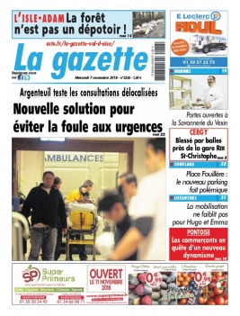 La Gazette du Val d'Oise N°2226 du 07 novembre 2018 à télécharger sur iPad