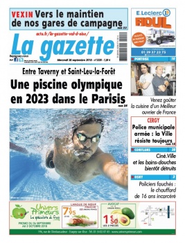 La Gazette du Val d'Oise N°2220 du 26 septembre 2018 à télécharger sur iPad