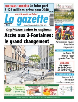 La Gazette du Val d'Oise N°2219 du 19 septembre 2018 à télécharger sur iPad