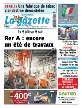 La Gazette du Val d'Oise N°2211 du 25 juillet 2018 à télécharger sur iPad
