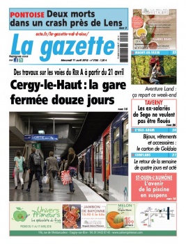 La Gazette du Val d'Oise N°2196 du 11 avril 2018 à télécharger sur iPad