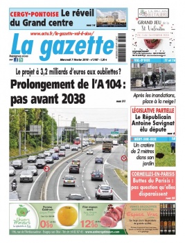 La Gazette du Val d'Oise N°2187 du 07 février 2018 à télécharger sur iPad