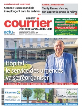 Lisez Le Petit Courrier L'Echo de la Vallée du Loir - Petit Courrier du 26 avril 2024 sur ePresse.fr