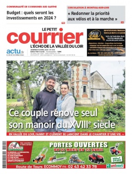 Le Petit Courrier L'Echo de la Vallée du Loir N°3721 du 19 avril 2024 à télécharger sur iPad