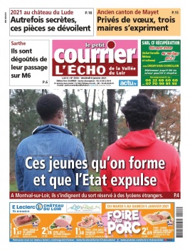 Le Petit Courrier L'Echo de la Vallée du Loir N°3550 du 08 janvier 2021 à télécharger sur iPad