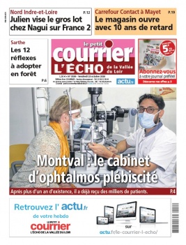 Le Petit Courrier L'Echo de la Vallée du Loir N°3539 du 23 octobre 2020 à télécharger sur iPad
