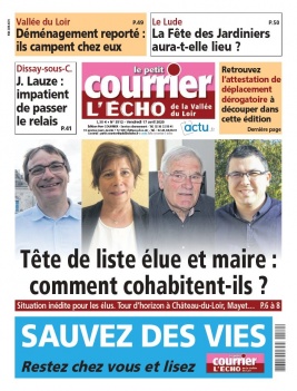 Le Petit Courrier L'Echo de la Vallée du Loir N°3512 du 17 avril 2020 à télécharger sur iPad