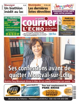 Le Petit Courrier L'Echo de la Vallée du Loir N°3506 du 06 mars 2020 à télécharger sur iPad