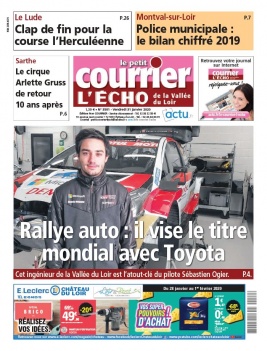 Le Petit Courrier L'Echo de la Vallée du Loir N°3501 du 31 janvier 2020 à télécharger sur iPad