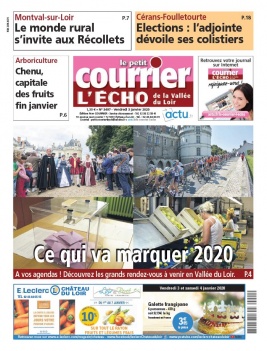 Le Petit Courrier L'Echo de la Vallée du Loir N°3497 du 03 janvier 2020 à télécharger sur iPad