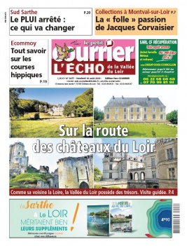 Le Petit Courrier L'Echo de la Vallée du Loir N°3477 du 16 août 2019 à télécharger sur iPad