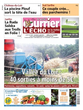 Le Petit Courrier L'Echo de la Vallée du Loir N°3475 du 02 août 2019 à télécharger sur iPad