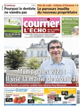 Le Petit Courrier L'Echo de la Vallée du Loir N°3469 du 21 juin 2019 à télécharger sur iPad